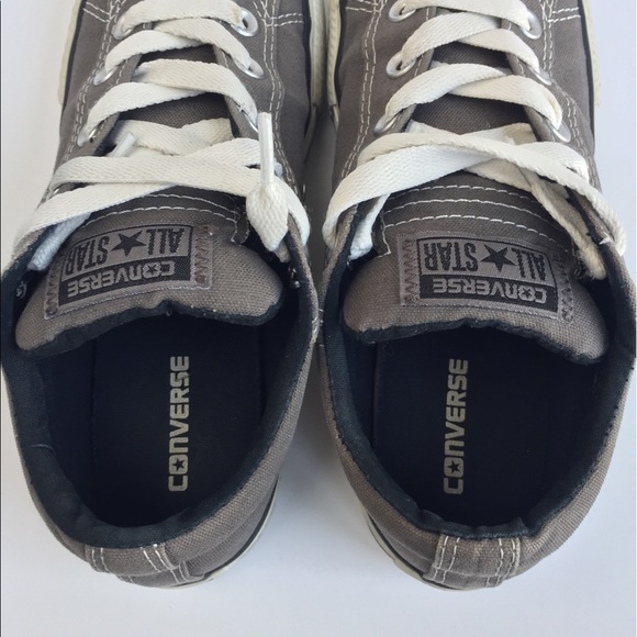 Converse Gray Sneakers Junior Sz4 - Picture 5 of 8